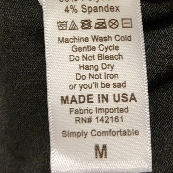 LuLaroe Women's Long Sleeve Black Top Shirt, Size M - Picture 6 of 6